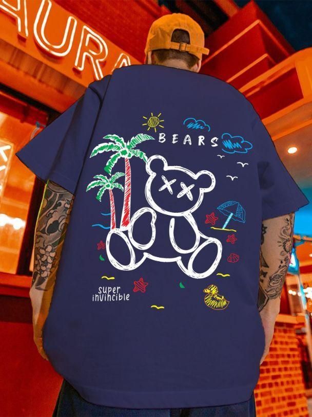 cotton oversize Graphic Printed Half Sleeves T shirt